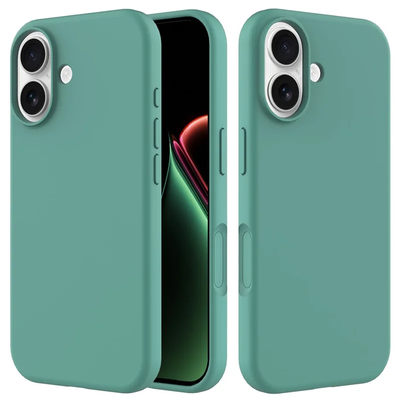 For iPhone 17 Case Drop Proof Liquid Silicone Soft Lining Back Phone Cover - Mint Green-Cellmalls