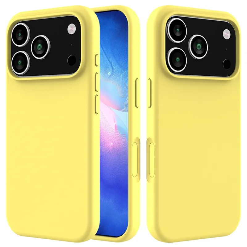 For iPhone 17 Pro Max Case Drop Proof Liquid Silicone Soft Lining Back Phone Cover - Green-Cellmalls