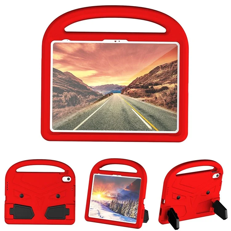 For iPad (2025) / 10.9 (2022) Sparrow Style EVA Case Foldable Kickstand Drop-Proof Tablet Protective Cover with Portable Handle - Blue-Cellmalls