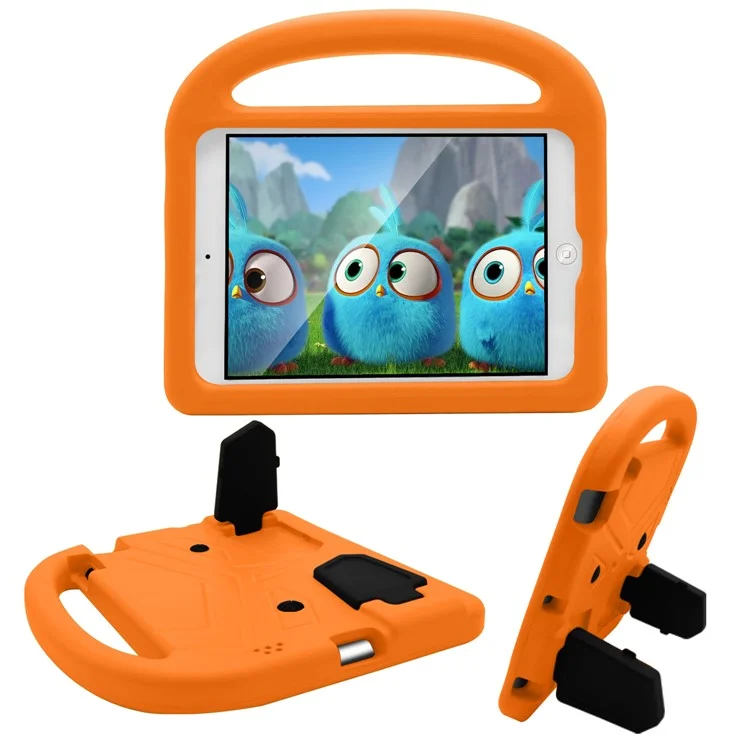 Sparrow Design Shockproof Kids Friendly EVA Case for iPad 4/3/2 with Bracket and Handle - Orange-Cellmalls