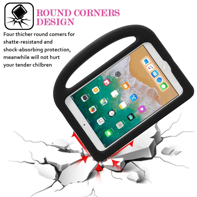 EVA Case for iPad 9.7-inch (2018) / 9.7-inch (2017) / Air 2 / Air (2013) Sparrow Style Tablet Cover with Kickstand - Black-Cellmalls