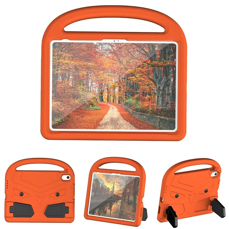 For iPad (2025) / 10.9 (2022) Sparrow Style EVA Case Foldable Kickstand Drop-Proof Tablet Protective Cover with Portable Handle - Blue-Cellmalls