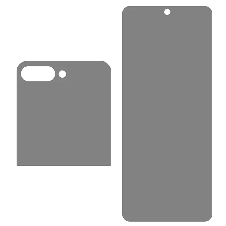 For Samsung Galaxy Z Flip5 5G Privacy Screen Protector Anti-Peep Front Screen + Back Screen Matte PET Film-Cellmalls