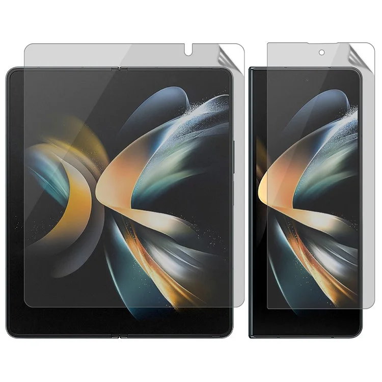For Samsung Galaxy Z Fold4 5G Matte Privacy Film Shatterproof Front and Back Screen PET Protector-Cellmalls