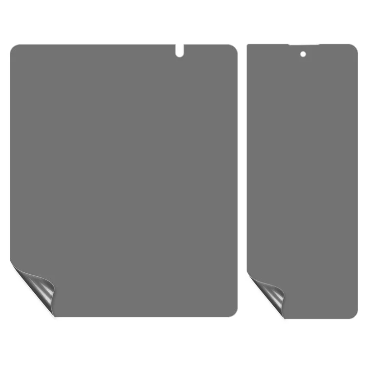 For Samsung Galaxy Z Fold5 5G Matte Anti-Spy Film Anti-scratch Front and Back PET Protector-Cellmalls