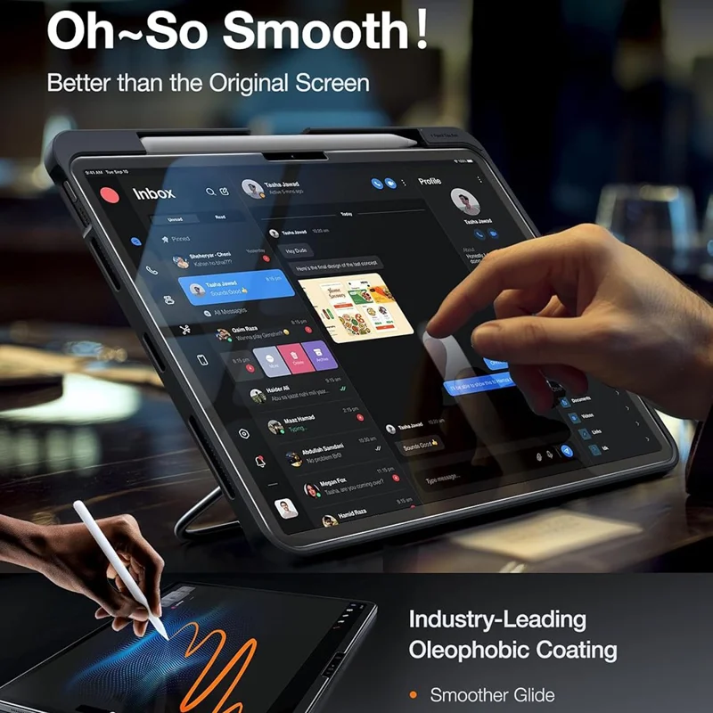 TORRAS Install Master Series For iPad Pro 13 (2024) Tempered Glass Screen Protector with Film Installation Tool-Cellmalls