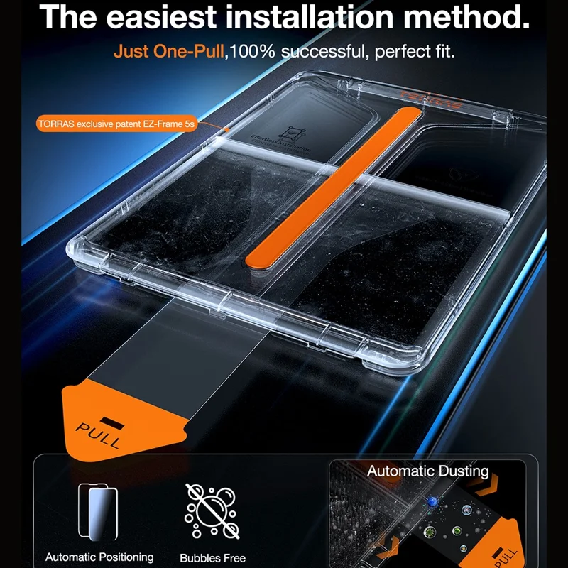 TORRAS Install Master Series For iPad Pro 13 (2024) Tempered Glass Screen Protector with Film Installation Tool-Cellmalls