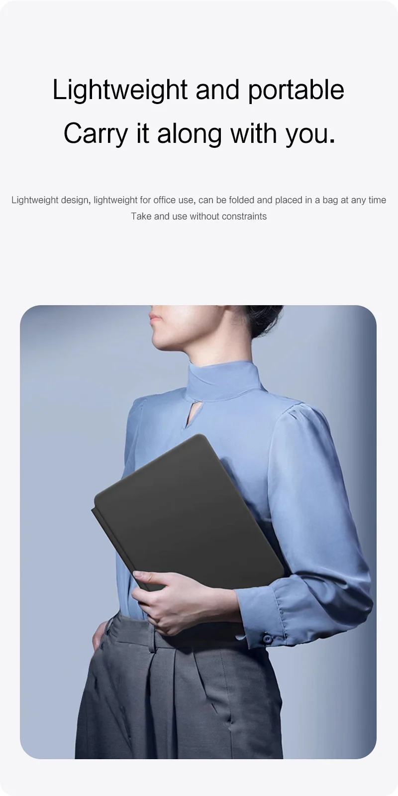 For iPad (2025) / 10.9 (2022) Magnetic Floating Bluetooth-Compatible Keyboard + Leather Tablet Case - Black-Cellmalls