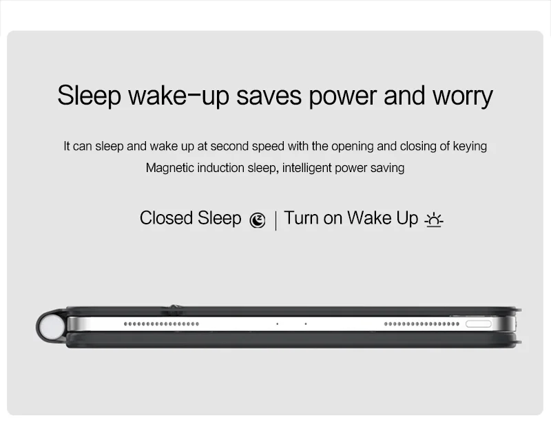 JIUYU For iPad Pro 11 (2020) / (2021) / (2022) Magnetic Floating Bluetooth-compatible Keyboard + Leather Tablet Case-Cellmalls