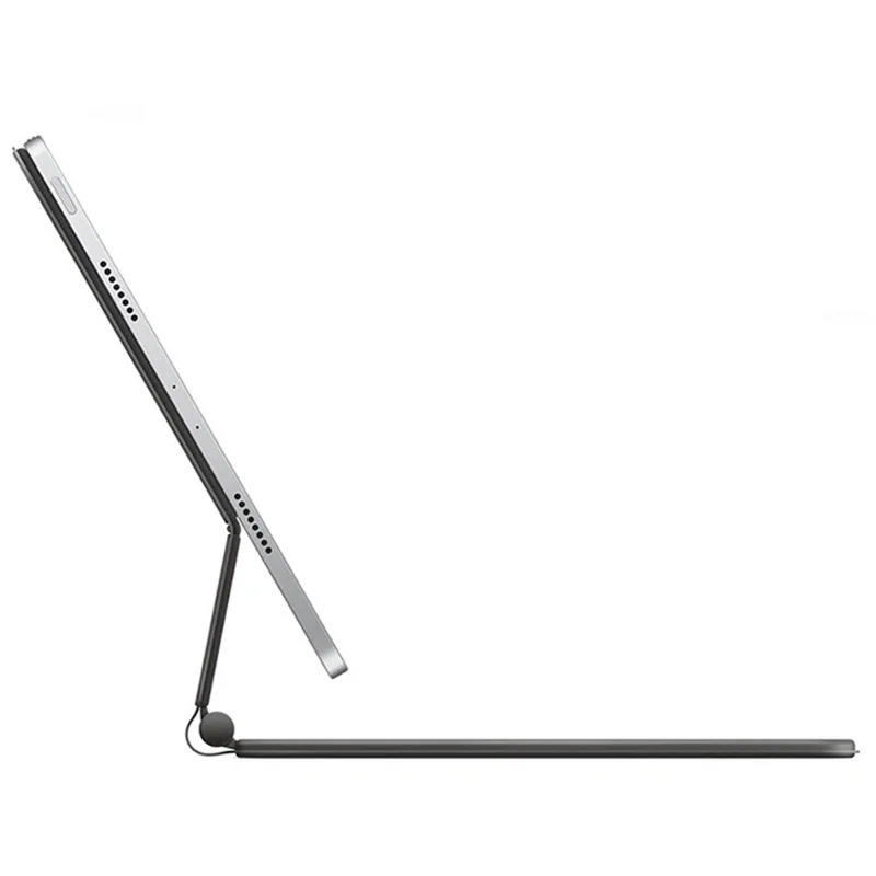 For iPad Pro 11 (2024) Magnetic Floating Bluetooth-compatible Keyboard + Leather Tablet Case - Black-Cellmalls