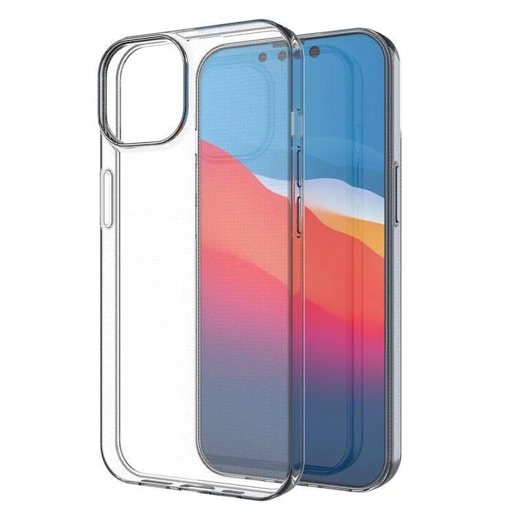 Transparent Phone Case for iPhone 14 6.1 Inch, Ultra Slim Anti-Drop Protection TPU Back Cover-Cellmalls
