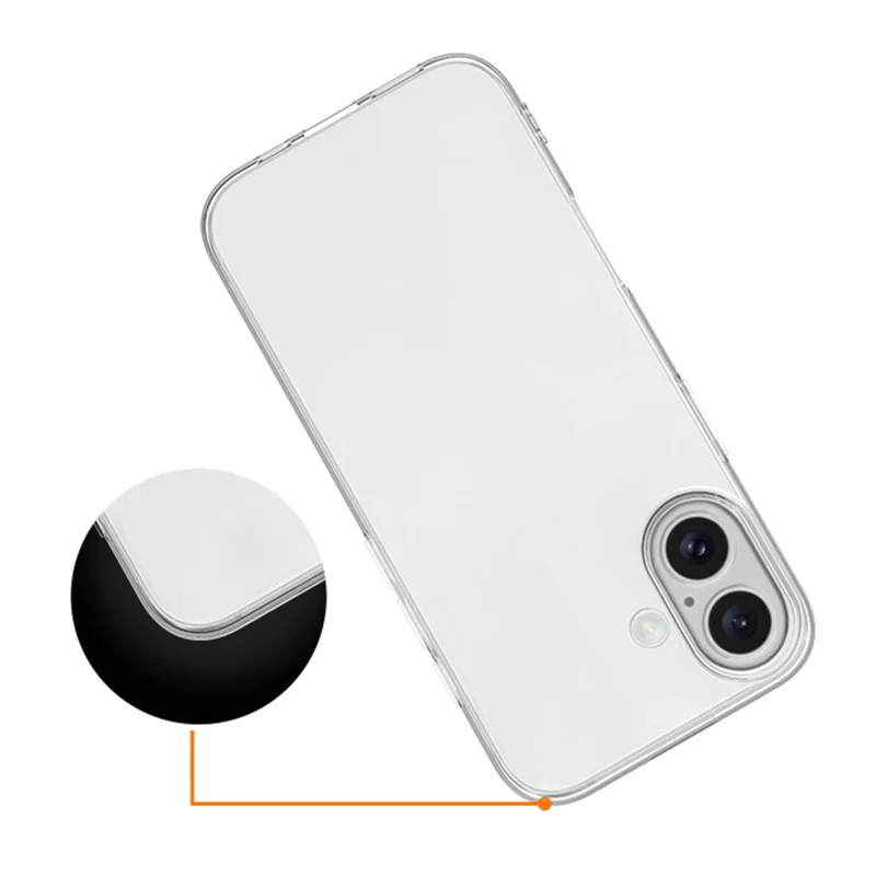 For iPhone 17 Case Slim Fit Transparent Soft TPU Phone Cover-Cellmalls