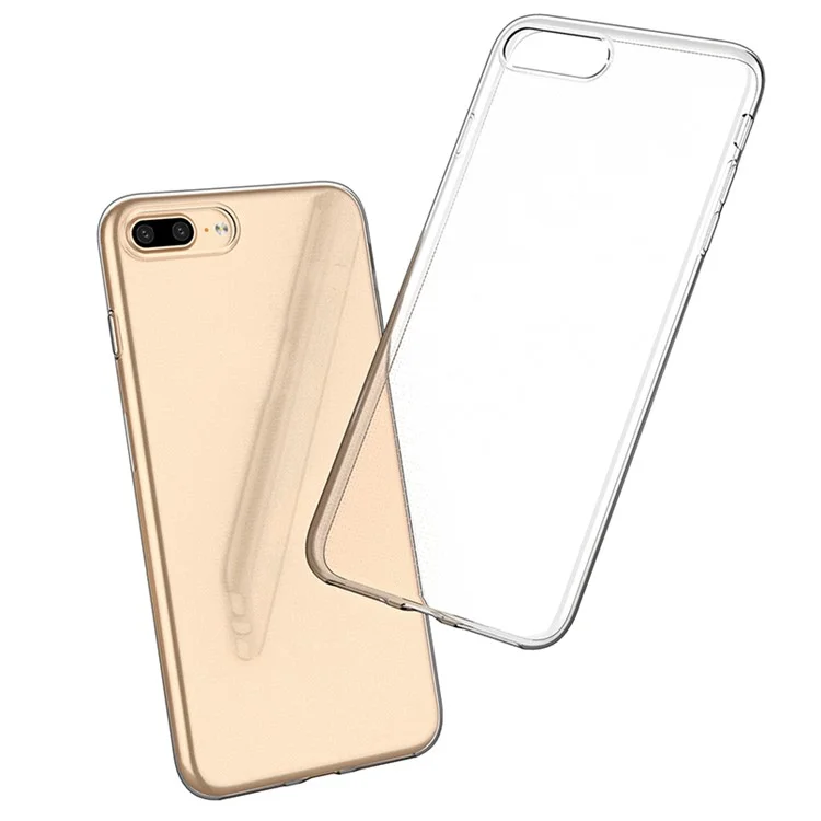 Ultra Slim Phone Case For iPhone 7 Plus 5.5 inch / 8 Plus 5.5 inch Transparent Soft TPU Mobile Phone Cover-Cellmalls