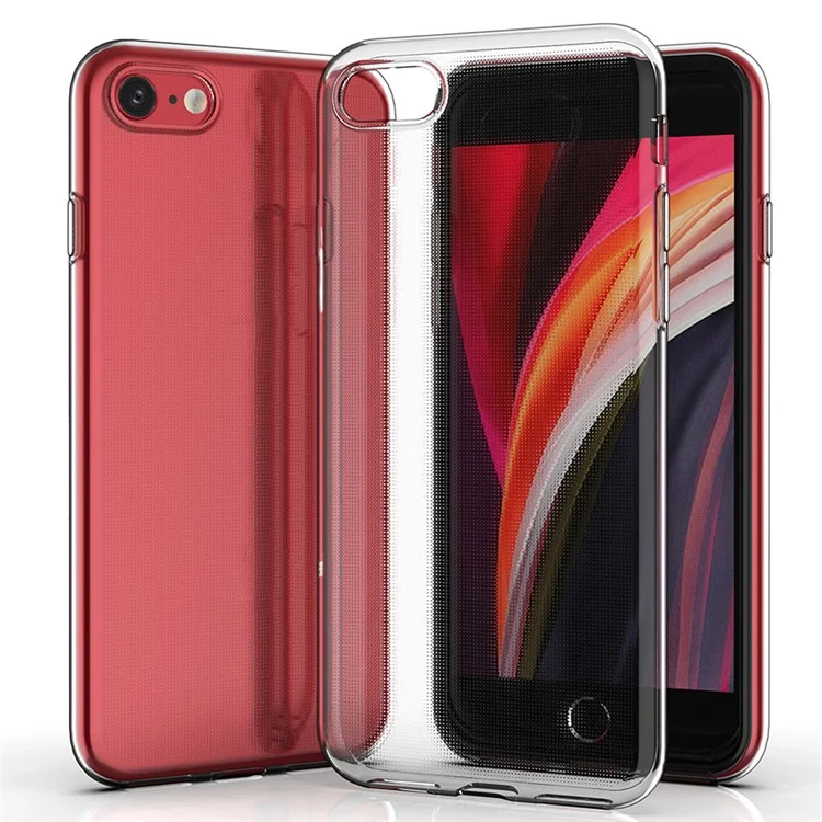 For iPhone 8 / 7 / SE (2020) / SE (2022) Anti-Dust Cell Phone Case Ultra Slim HD Clear Shockproof Flexible TPU Cover-Cellmalls