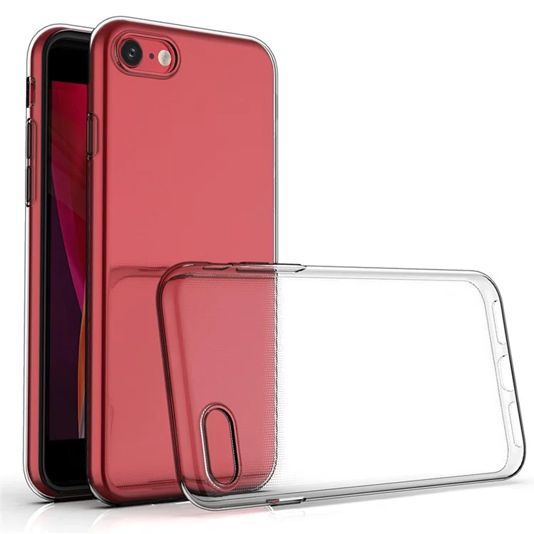 For iPhone 8 / 7 / SE (2020) / SE (2022) Anti-Dust Cell Phone Case Ultra Slim HD Clear Shockproof Flexible TPU Cover-Cellmalls