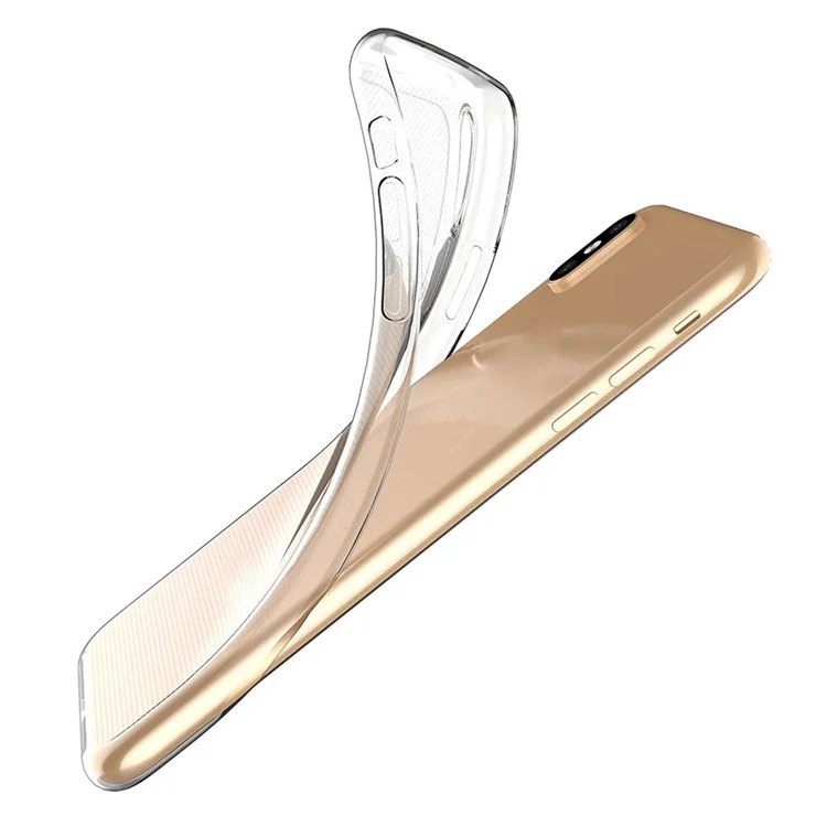 For iPhone X / XS 5.8 inch Ultra Slim Super Clear Anti-Scratch Cell Phone Case Shockproof Flexible TPU Cover-Cellmalls