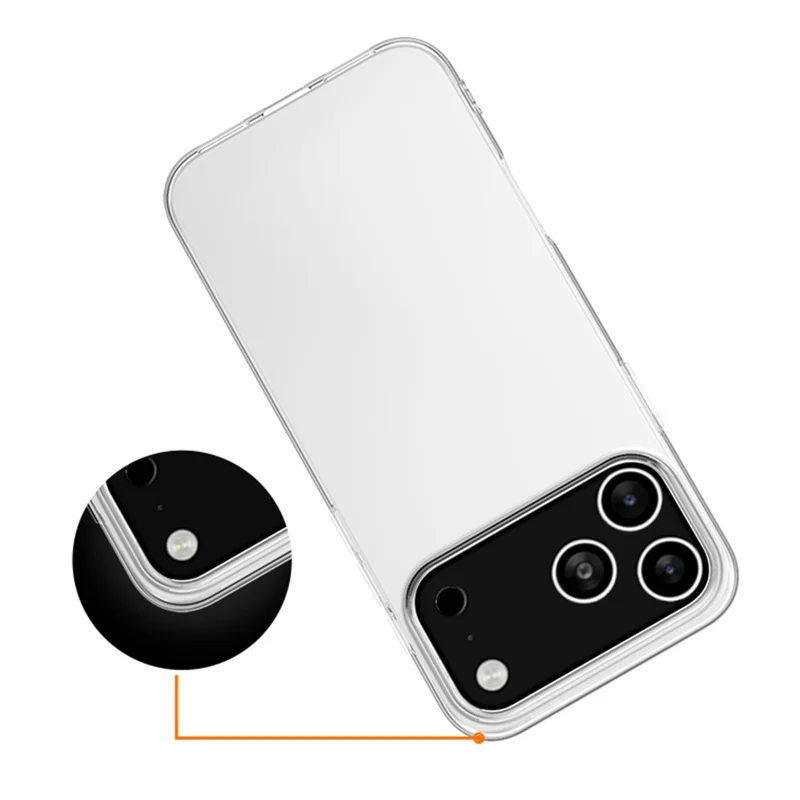 For iPhone 17 Pro Max Case Slim Fit Transparent Soft TPU Phone Cover-Cellmalls