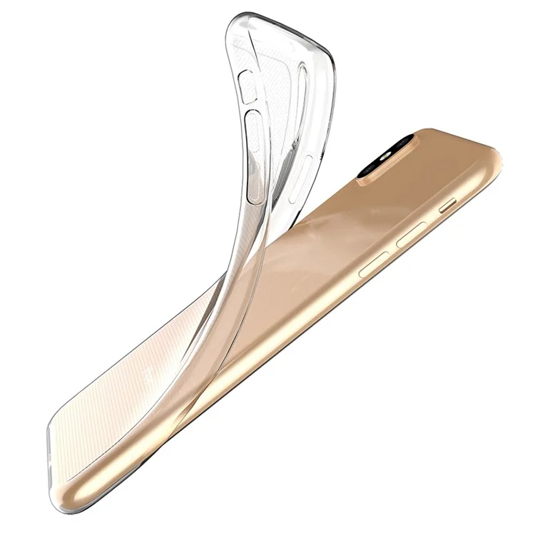 Transparent Phone Cover For iPhone XS Max 6.5 Inch, Ultra Slim Anti-Fall Flexible TPU Cell Phone Case-Cellmalls