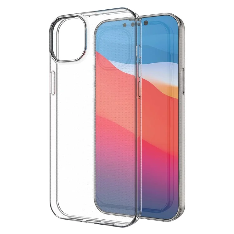 Soft TPU Case for iPhone 14 Plus 6.7 Inch, Ultra Slim Anti-Yellowing Clear Phone Cover-Cellmalls