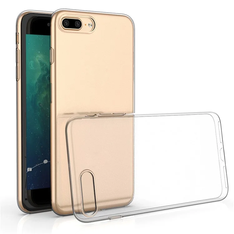 Ultra Slim Phone Case For iPhone 7 Plus 5.5 inch / 8 Plus 5.5 inch Transparent Soft TPU Mobile Phone Cover-Cellmalls