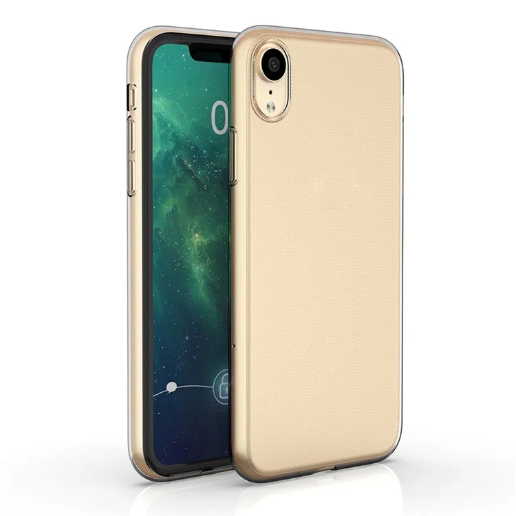 For iPhone XR 6.1 inch Ultra Slim Super Clear TPU Cell Phone Case Drop-Proof Protective Back Cover-Cellmalls