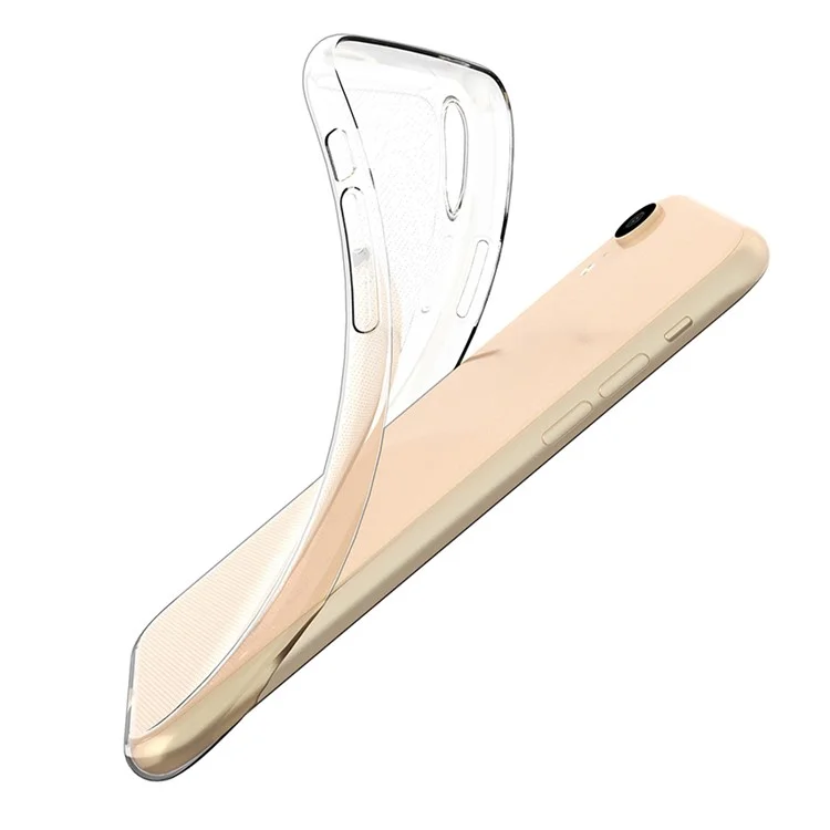 For iPhone XR 6.1 inch Ultra Slim Super Clear TPU Cell Phone Case Drop-Proof Protective Back Cover-Cellmalls