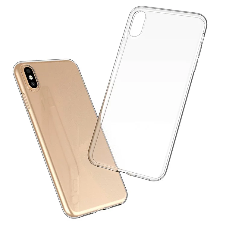 Transparent Phone Cover For iPhone XS Max 6.5 Inch, Ultra Slim Anti-Fall Flexible TPU Cell Phone Case-Cellmalls