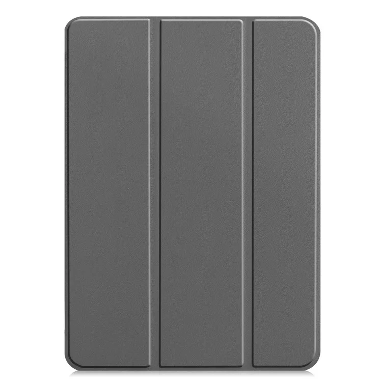 Stable Tri-fold Stand Auto Sleep/Wake Leather Stand Case for iPad Pro 11-inch (2021) - Grey-Cellmalls