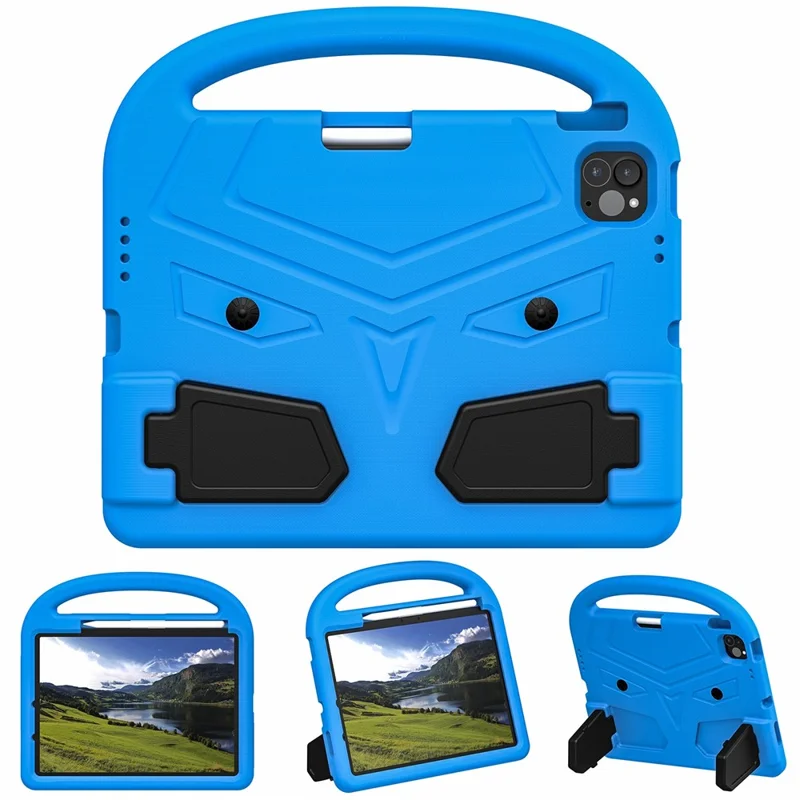 For iPad Pro 11 (2024) Case Sparrow Style EVA Tablet Cover with Kickstand - Blue-Cellmalls