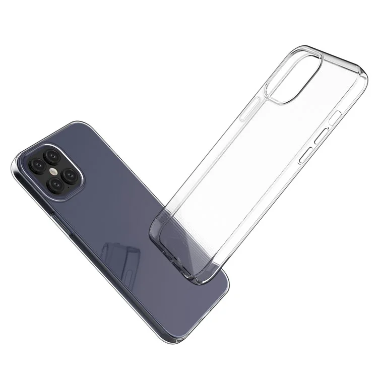 Ultra Thin Clear TPU Phone Cover for Apple iPhone 12 Pro Max 6.7 inch-Cellmalls