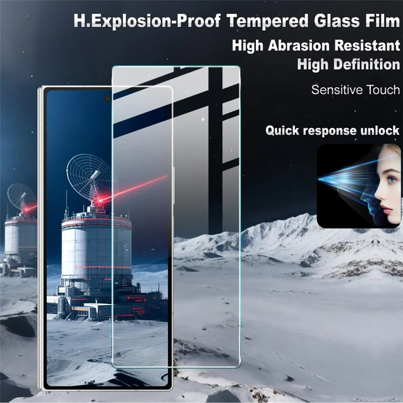 IMAK H Series For Samsung Galaxy Z Fold7 5G Tempered Glass Screen Protector Shatter-Proof Protection-Cellmalls