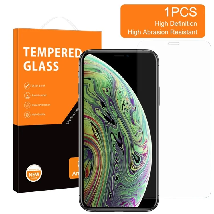 AMORUS For iPhone 11 Pro Max 6.5 inch/XS Max 6.5 inch 2.5D Arc Edge High Aluminum-silicon Glass Anti-scratch Clear Screen Protector-Cellmalls