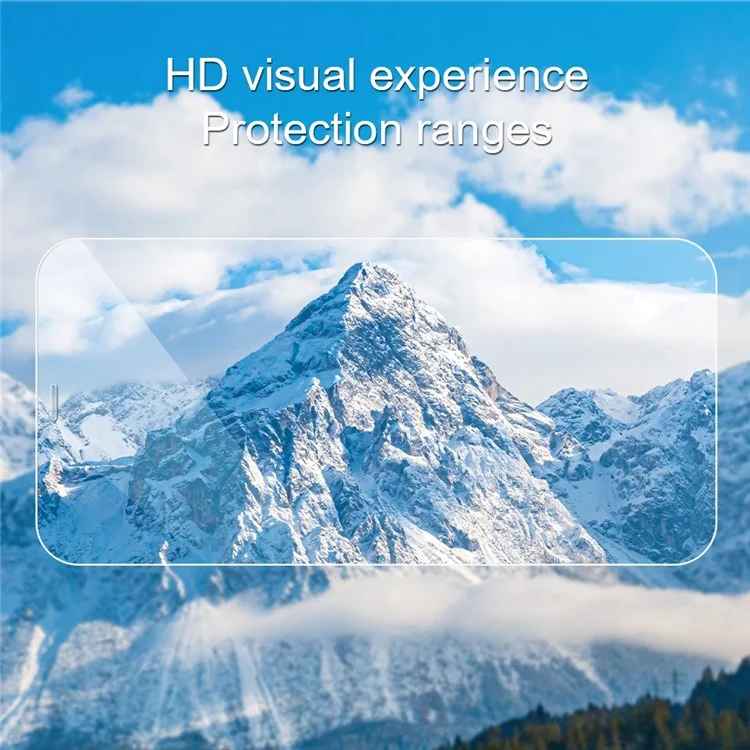 AMORUS For iPhone 14 Pro Max 6.7 inch Anti-explosion High Aluminum-silicon Glass Anti-stain 9H Hardness 2.5D Arc Edge Phone Protective Film-Cellmalls