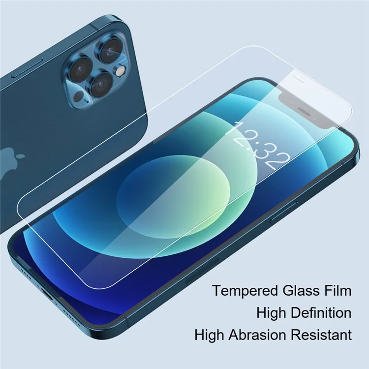 AMORUS For iPhone 15 Plus Phone Screen Protector High Aluminum-silicon Glass 2.5D Arc Edge HD Clear Film-Cellmalls