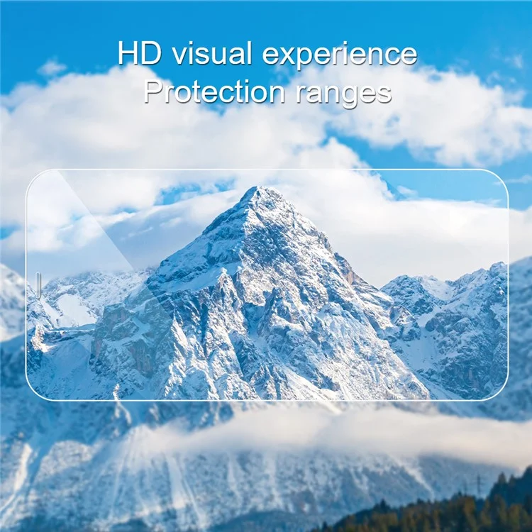 AMORUS For iPhone 15 Pro Max High Aluminum-silicon Glass Screen Protector 2.5D Arc Edge Anti-explosion Film-Cellmalls