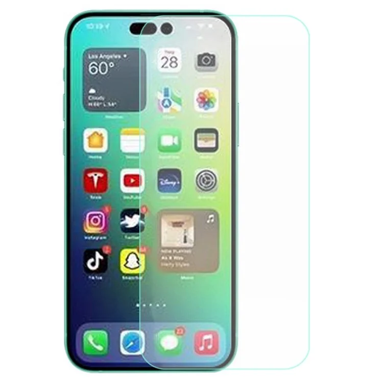 AMORUS For iPhone 14 Pro 6.1 inch Clear Screen Protector High Aluminum-silicon Glass 9H Hardness 2.5D Edge Scratch Resistant Film-Cellmalls