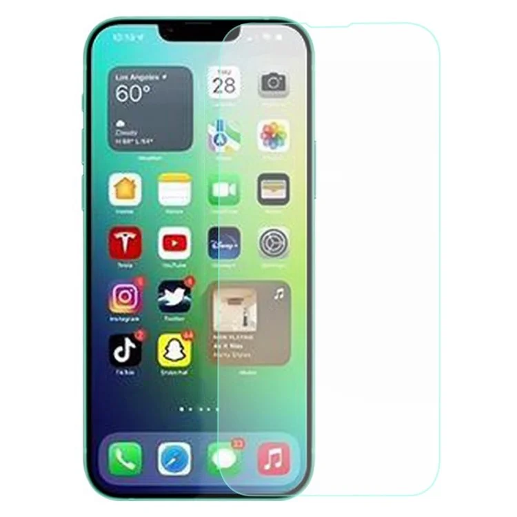 AMORUS For iPhone 14 Plus 6.7 inch 9H Hardness 2.5D Arc Phone Screen Protector Anti-explosion High Aluminum-silicon Glass Phone Protective Film-Cellmalls
