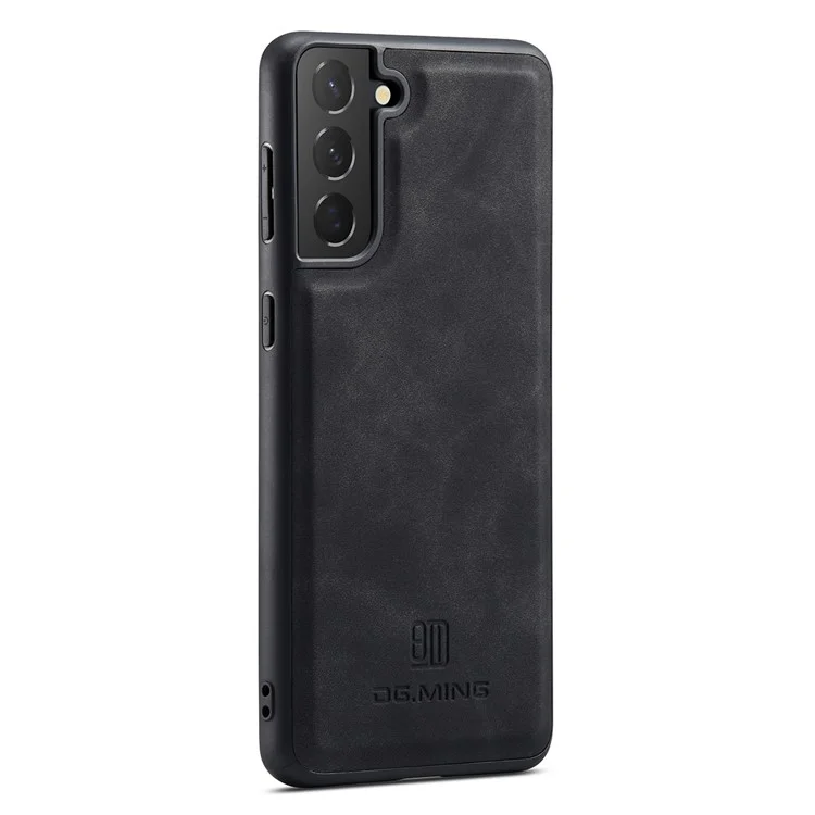 DG.MING M2 Series Phone Case for Samsung Galaxy S23+ Magnetic Closure Shockproof Case Leather Cover Kickstand Protective Case with Detachable Wallet - Black-Cellmalls