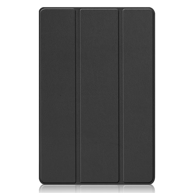 Anti-scratch Shockproof PU Leather Trifold Stand Slim Smart Tablet Cover with Auto Sleep / Wake for Xiaomi Pad 5/Pad 5 Pro - Black-Cellmalls