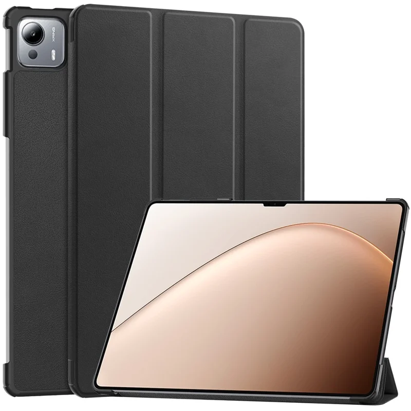 For Xiaomi Pad 7 Ultra Case Anti-Drop Leather Stand Tablet Cover - Black-Cellmalls
