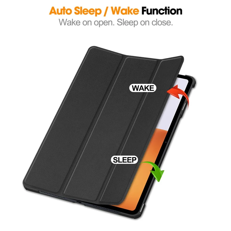 For Xiaomi Pad 7S Pro 12.5 Case Anti-Drop Leather Stand Tablet Cover - Black-Cellmalls