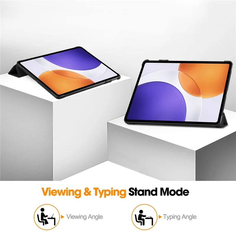 For Xiaomi Pad 7S Pro 12.5 Case Anti-Drop Leather Stand Tablet Cover - Black-Cellmalls