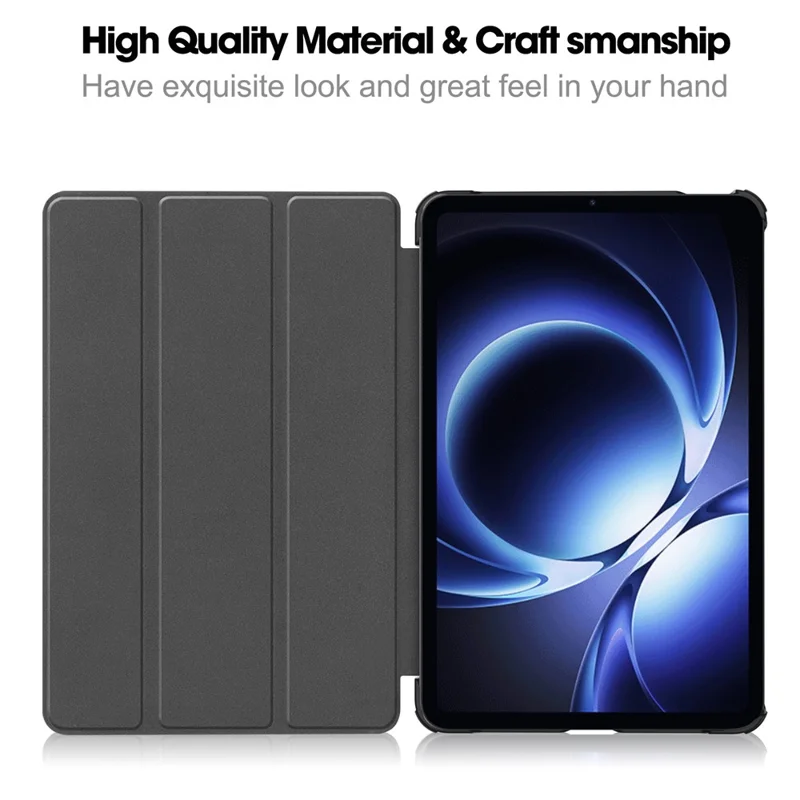 For Xiaomi Redmi K Pad Case Anti-Drop Leather Stand Tablet Cover - Black-Cellmalls