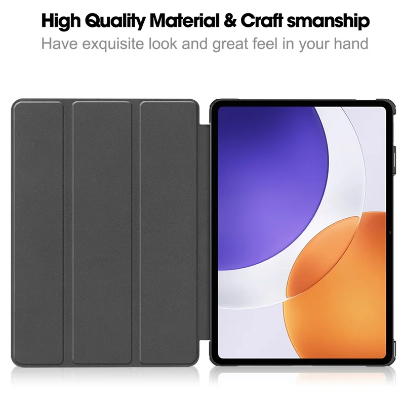 For Xiaomi Pad 7S Pro 12.5 Case Anti-Drop Leather Stand Tablet Cover - Black-Cellmalls