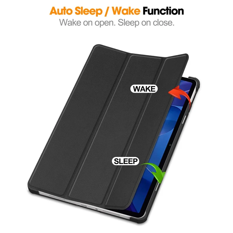 For Xiaomi Redmi Pad 2 Case Anti-Drop Leather Stand Tablet Cover - Black-Cellmalls