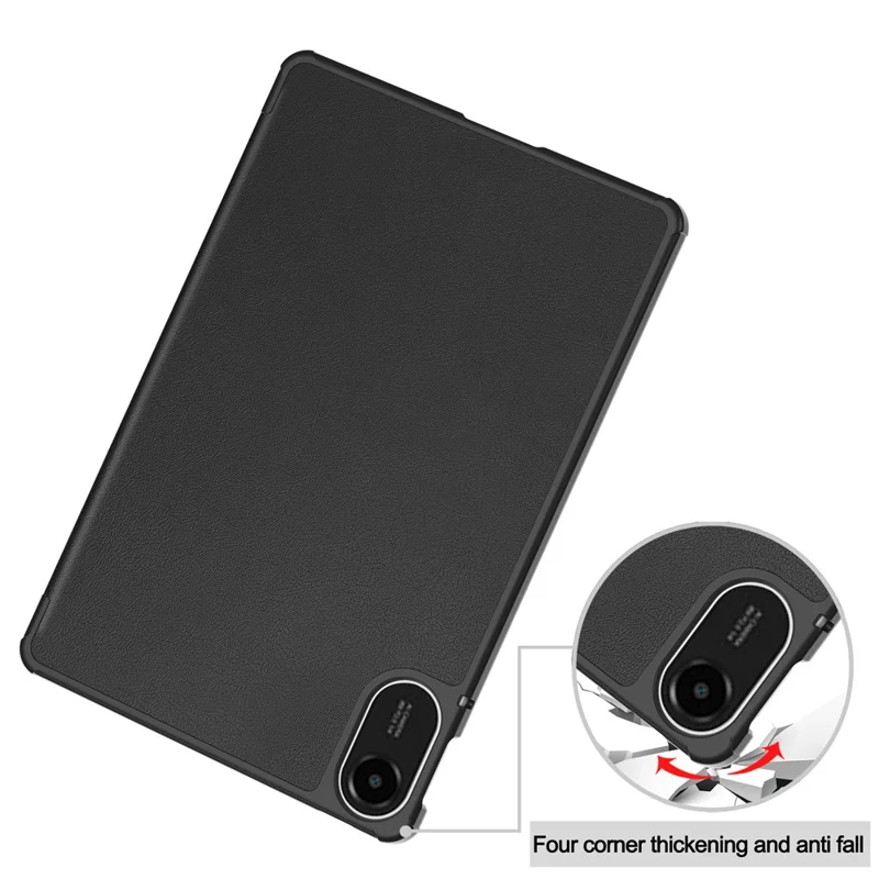 For Xiaomi Redmi Pad 2 Case Anti-Drop Leather Stand Tablet Cover - Black-Cellmalls