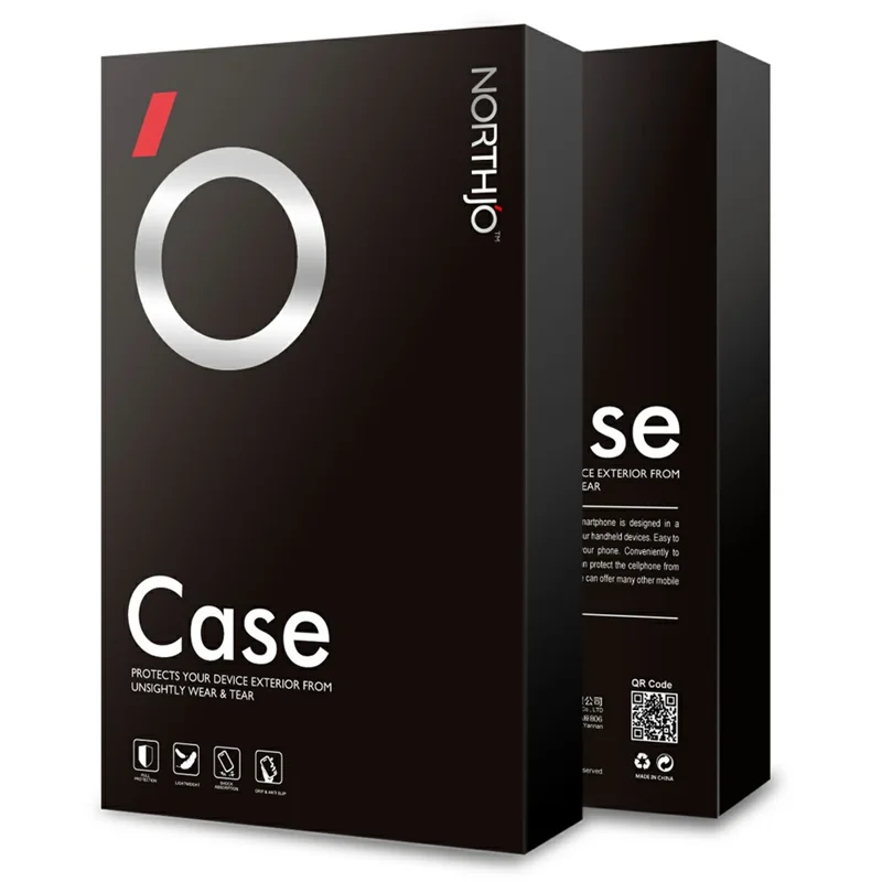 NORTHJO For Samsung Galaxy A06 4G Clear Case Soft TPU Phone Cover with Tempered Glass Screen Protector-Cellmalls