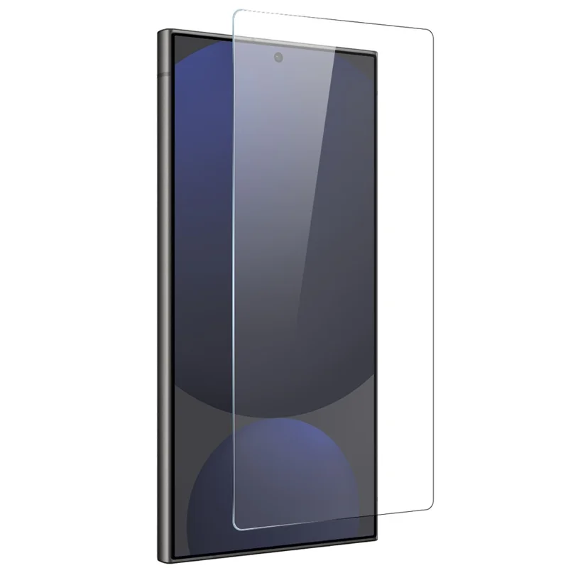 NORTHJO For Samsung Galaxy S25 Ultra TPU Phone Case+Tempered Glass Film (Support Fingerprint Unlock) - Transparent-Cellmalls