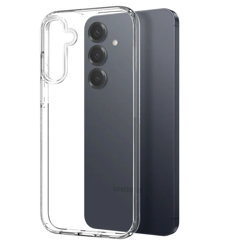 NORTHJO For Samsung Galaxy S25 FE Case Soft TPU Clear Phone Cover with Tempered Glass Screen Protector-Cellmalls