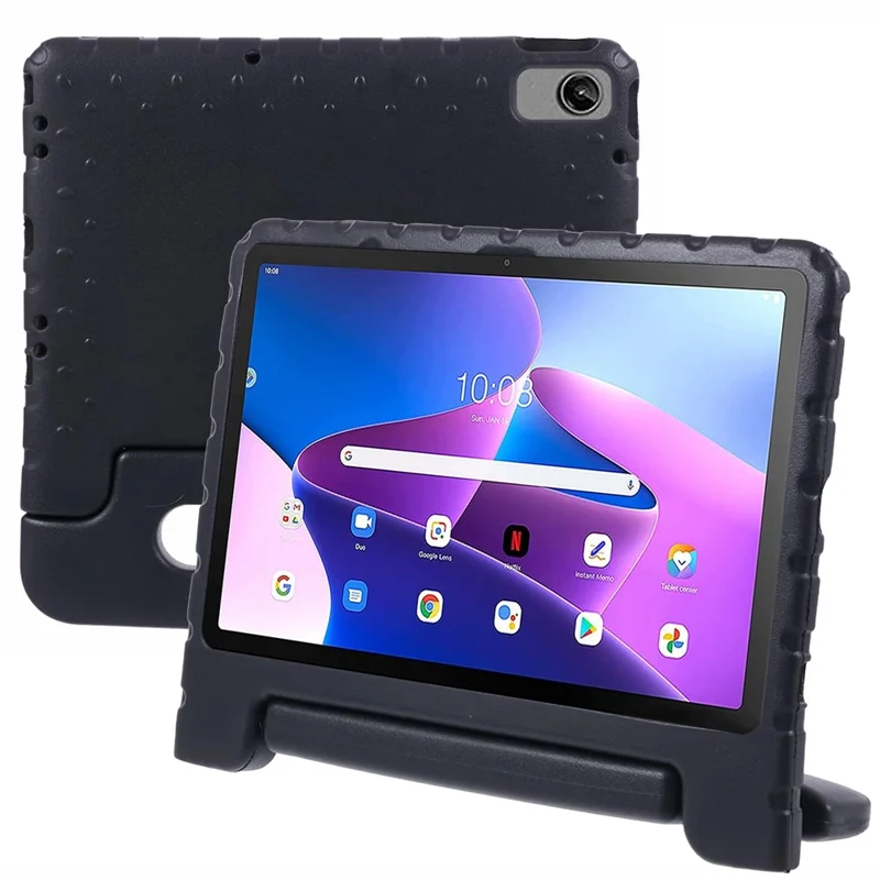 For Lenovo Tab M10 Plus (3rd Gen) / Tab M10 5G EVA Tablet Cover Portable Handle Kickstand Case - Blue-Cellmalls